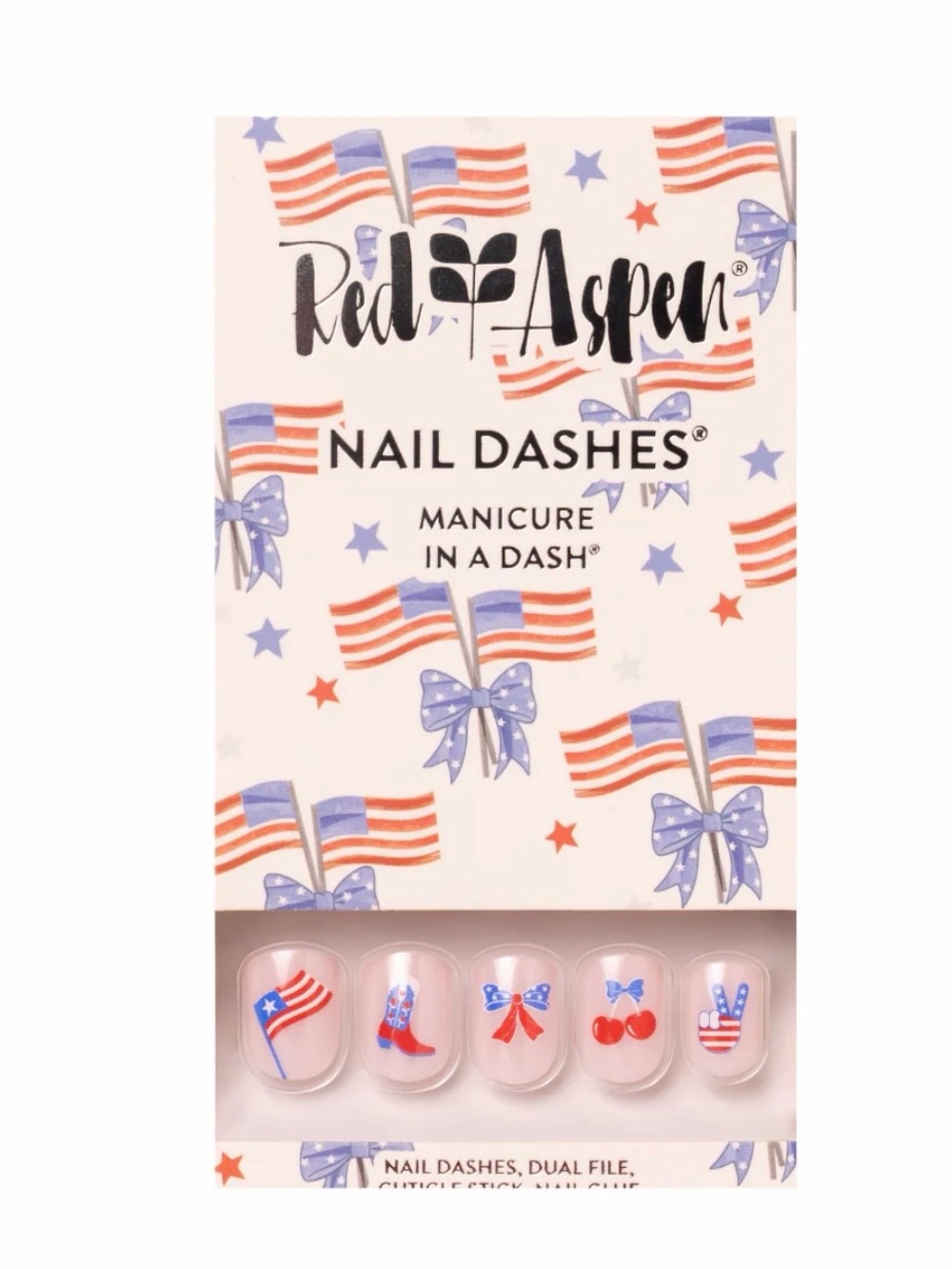 NEW Red Aspen nail dashes